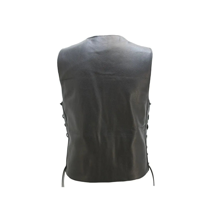 Full Back Cruiser Motorcycle Leather Vest