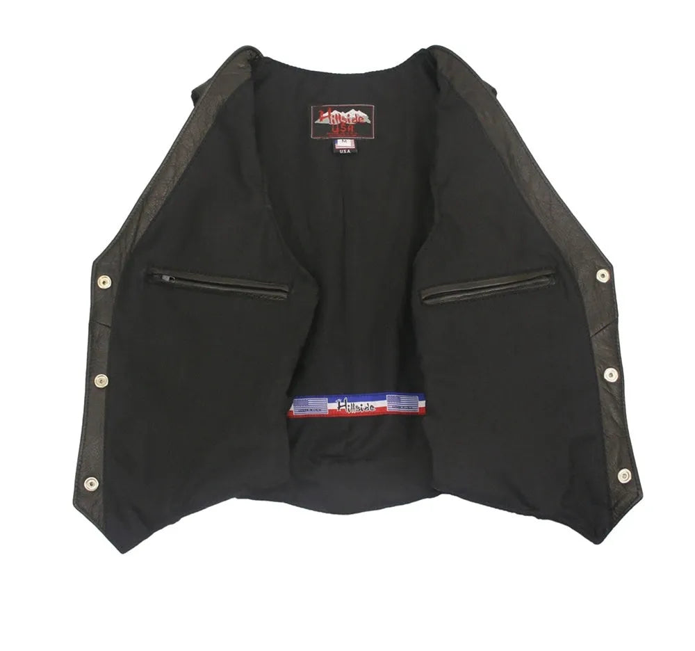 Women's Basic Leather Vest