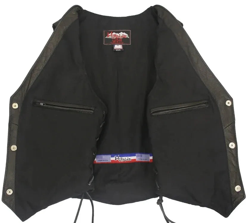 Women's Basic Leather Vest