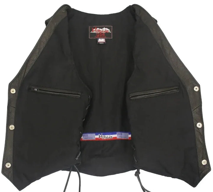 Women's Basic Leather Vest