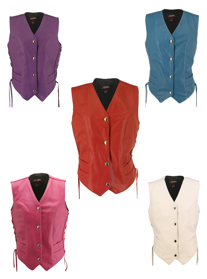 Women's Leather Vest
