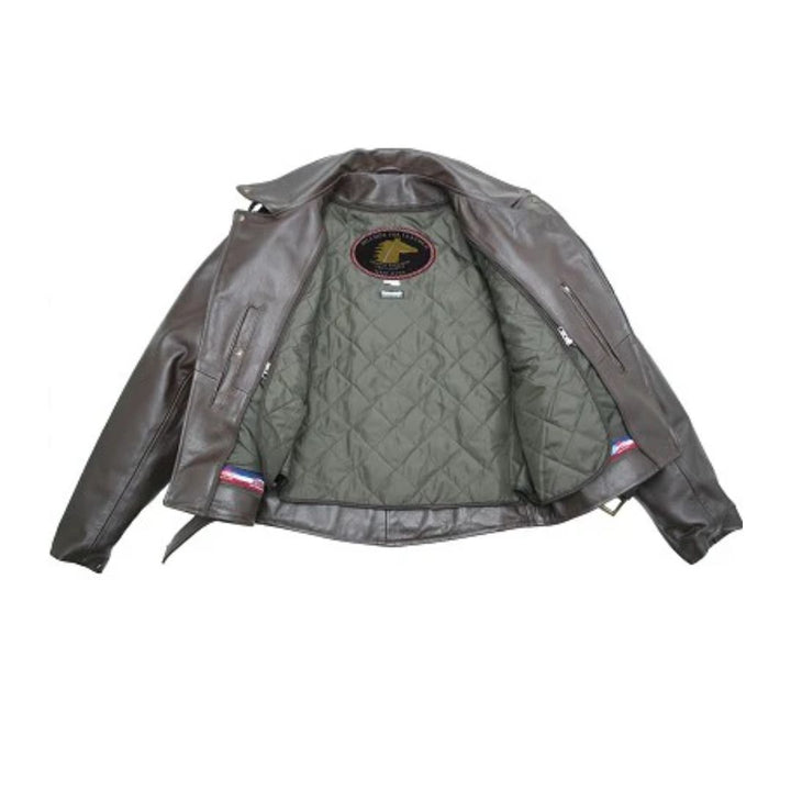 Men's D Pocket Horsehide Motorcycle Jacket