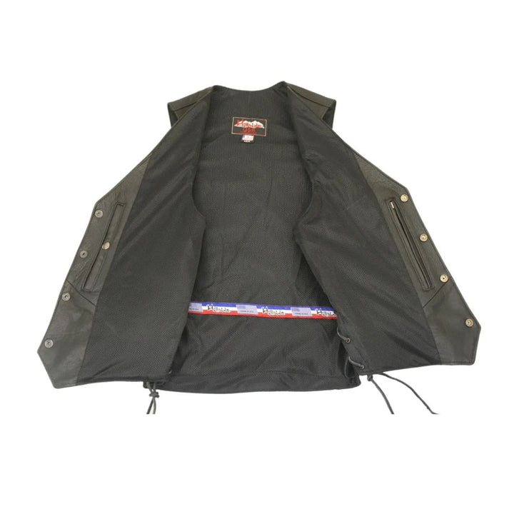 Men's Semi-Perforated Biker Vest