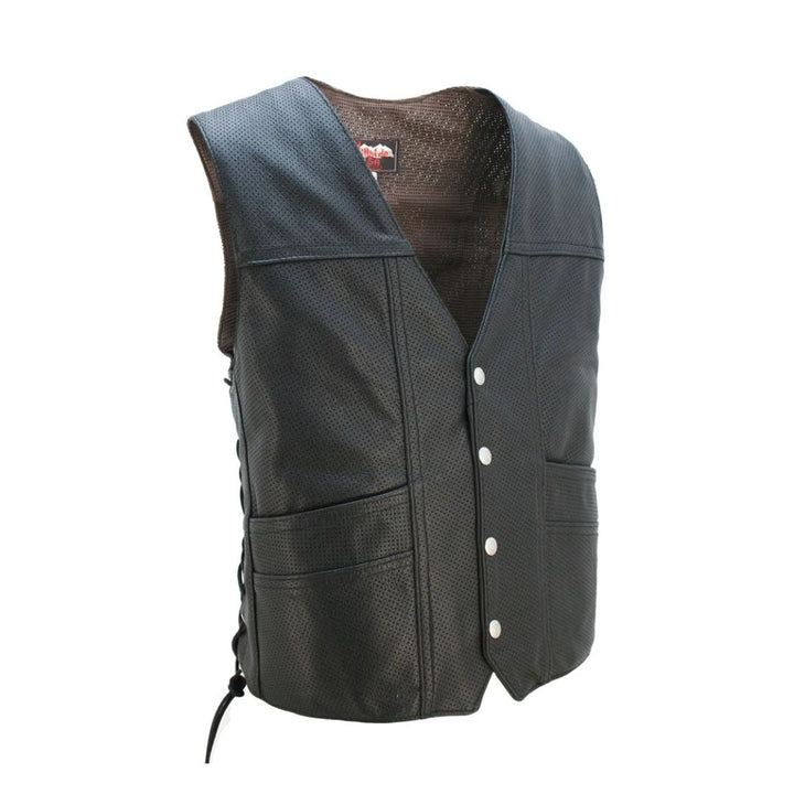 Full Perforated Cruiser Biker Vest
