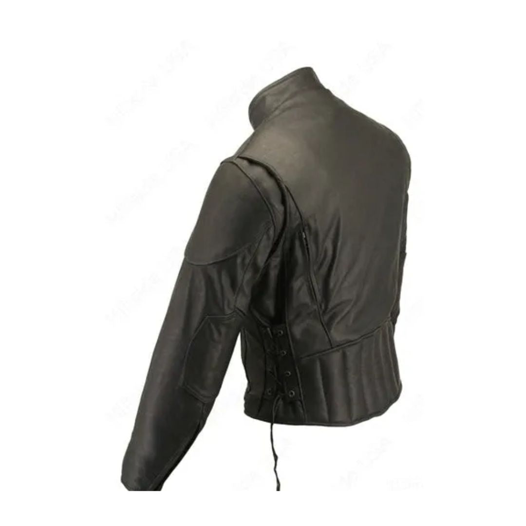 Men's Vented Leather Jacket