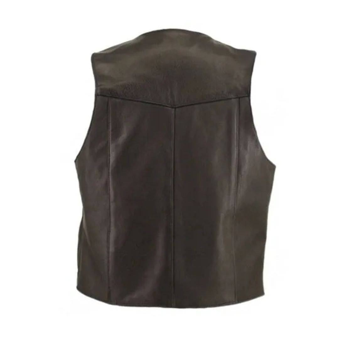 Men's Basic Biker Leather Vest (Custom)