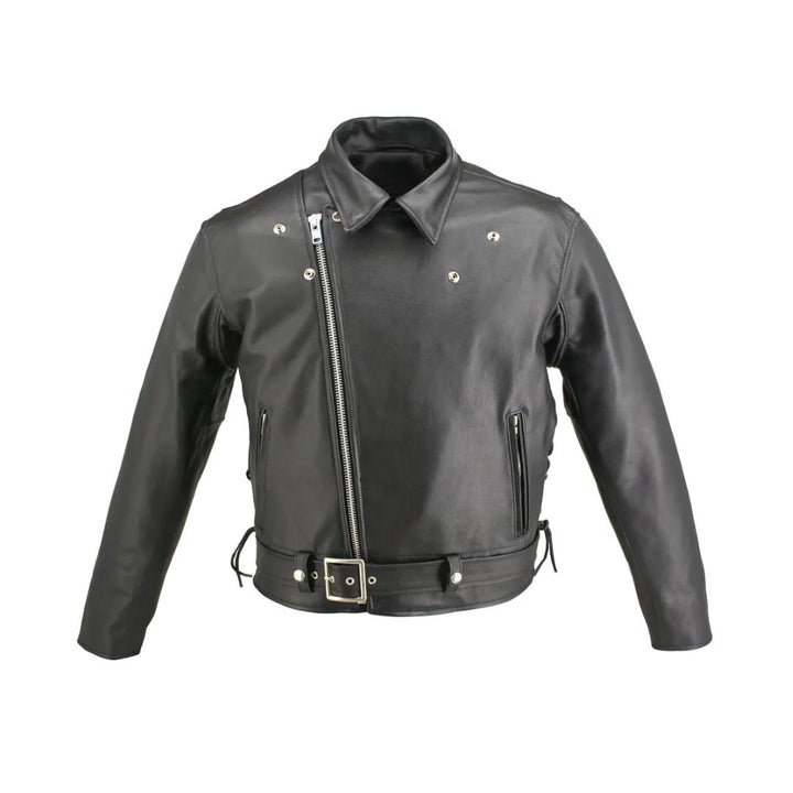 Men's Full Belted Horsehide Motorcycle Jacket