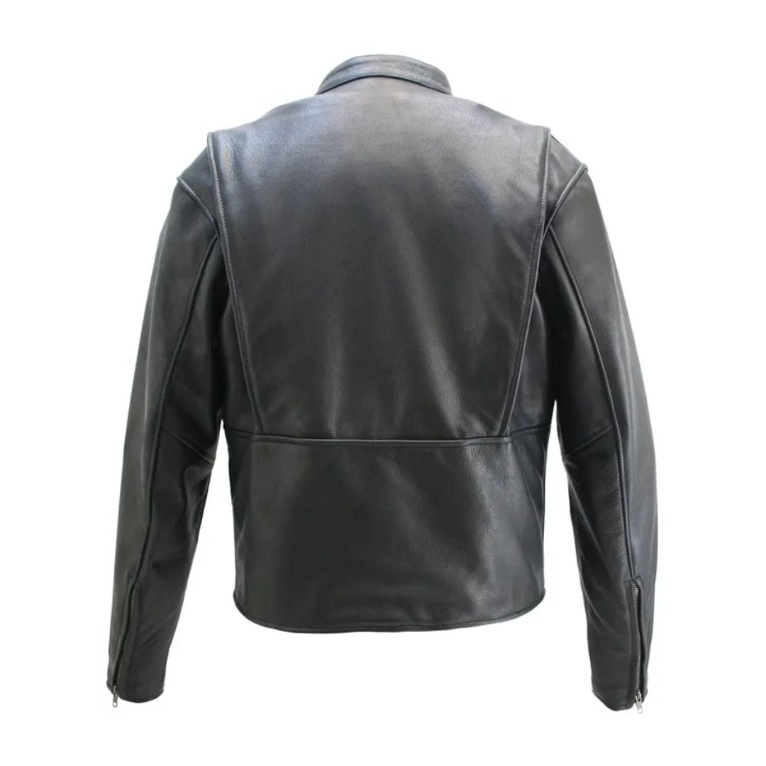 Men's Cowhide Cafe Racer Jacket