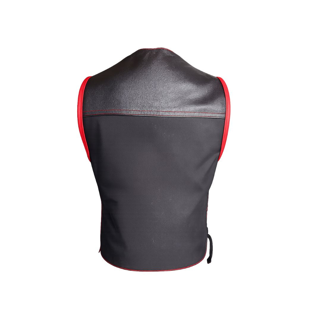 Hillside Bandit Leather/Cordura Biker vest