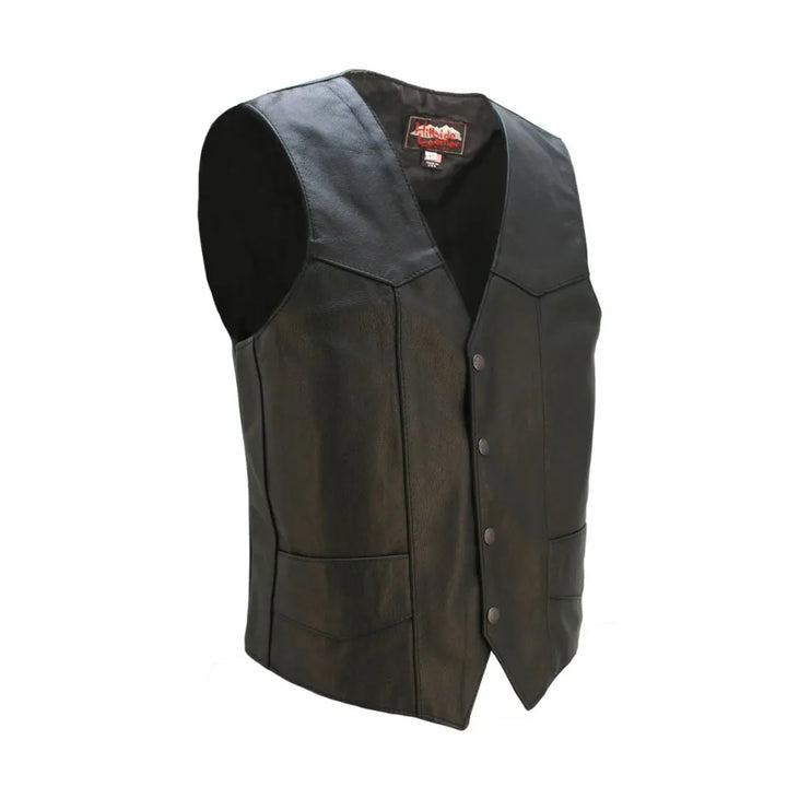 Smooth Back Classic Motorcycle Vest