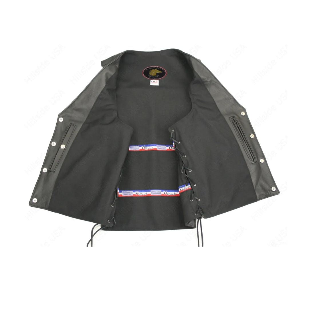 Men's Ultimate Horsehide Motorcycle Leather Vest