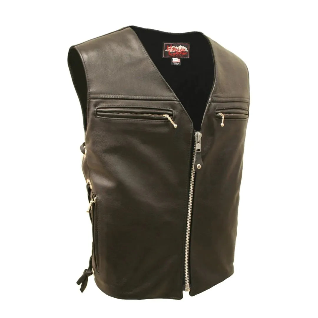 The Elite Motorcycle Leather Vest
