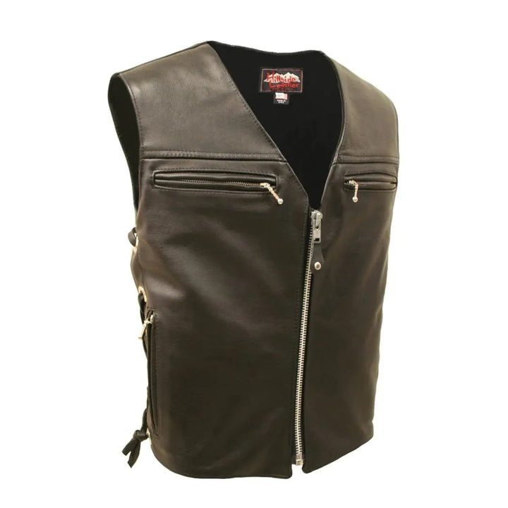 The Elite Motorcycle Leather Vest