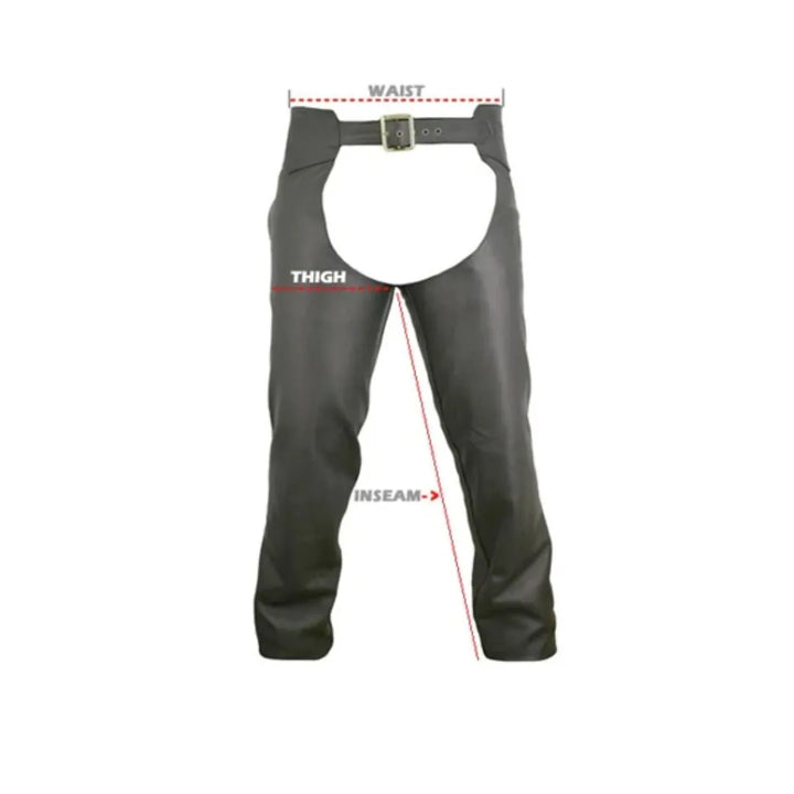 Men's Seamless Leather Chaps