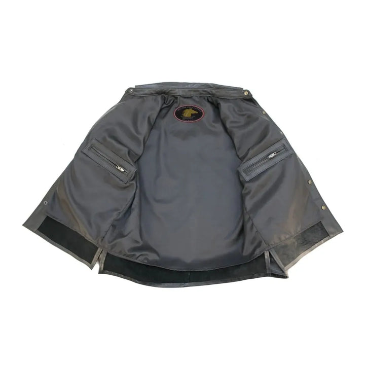 Men's Black Horsehide Leather Shirt