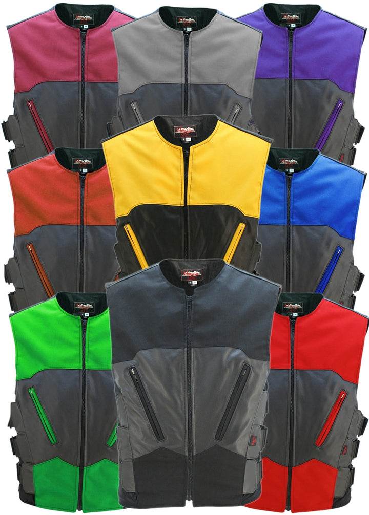 Interceptor Leather & Cordura Combo Vest
