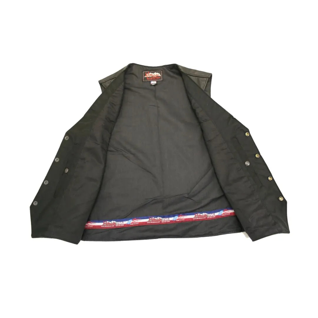 Smooth Back Classic Motorcycle Vest