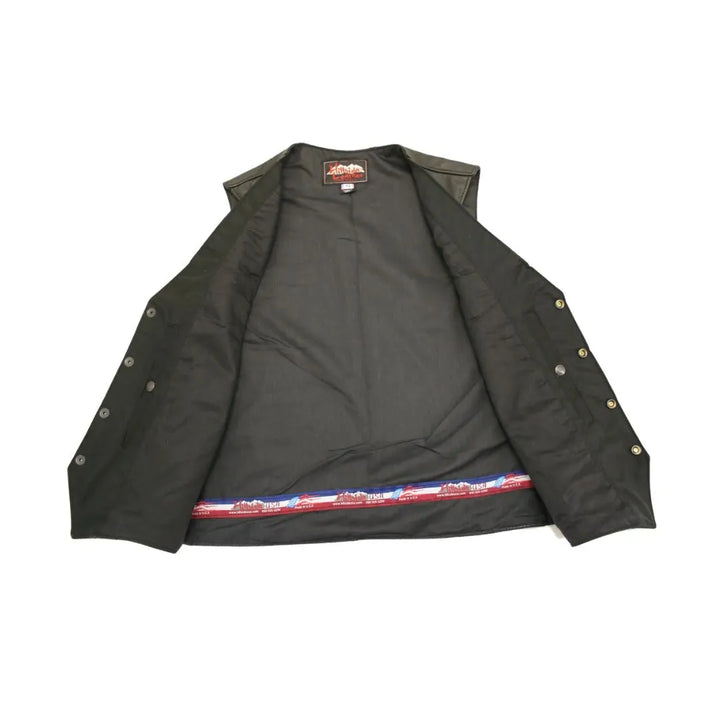 Smooth Back Classic Motorcycle Vest
