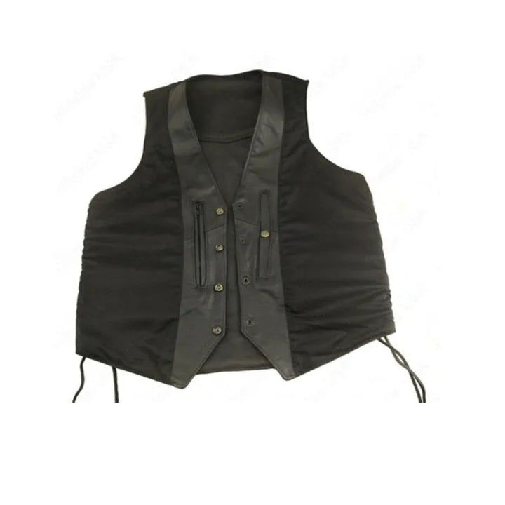 Men's Laced Side Basic Biker Vest (Custom)