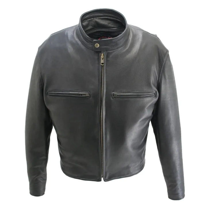 Men's Cowhide Cafe Racer Jacket