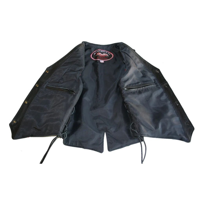 Women's Braided Vest (Black / Red)