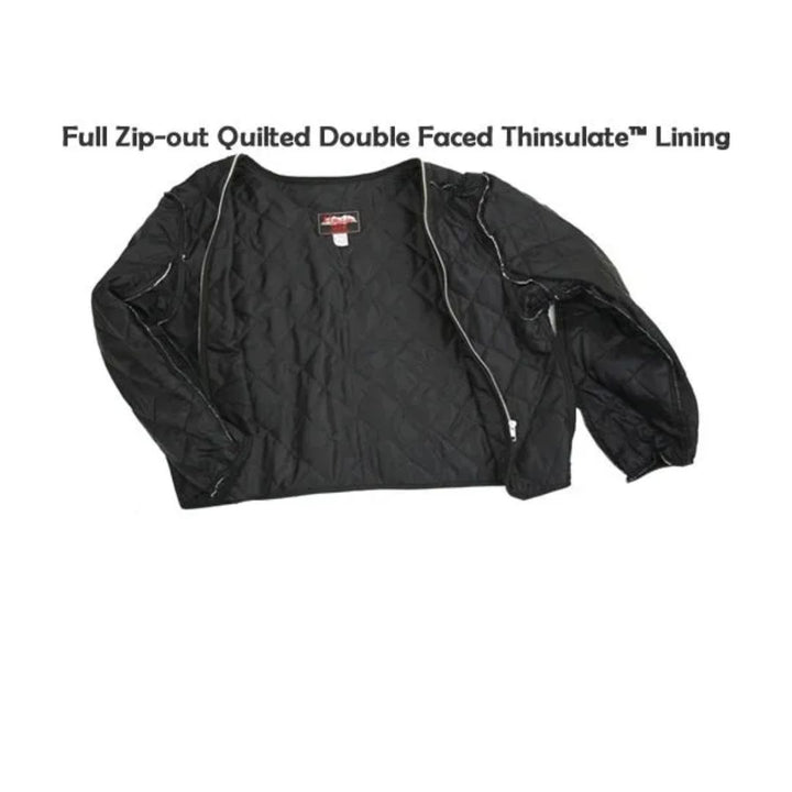 Men's Horsehide Racer Jacket Snap Down Collar