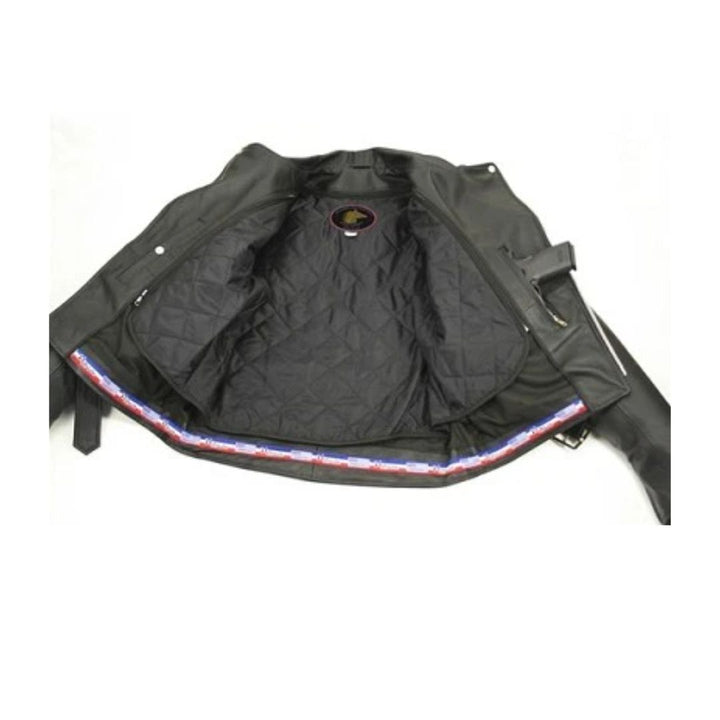 Men's D Pocket Horsehide Motorcycle Jacket