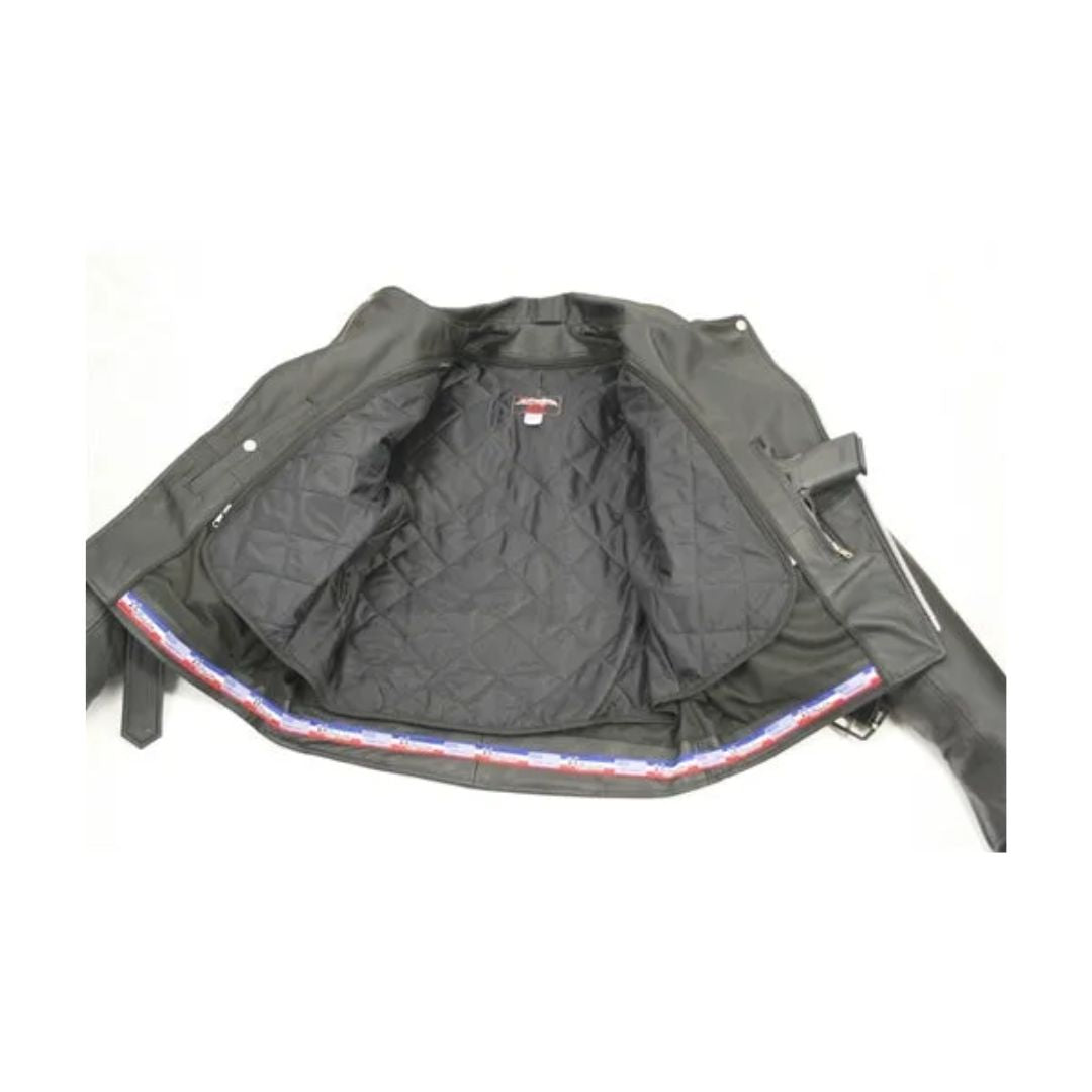 Men's Classic Black Biker Jacket