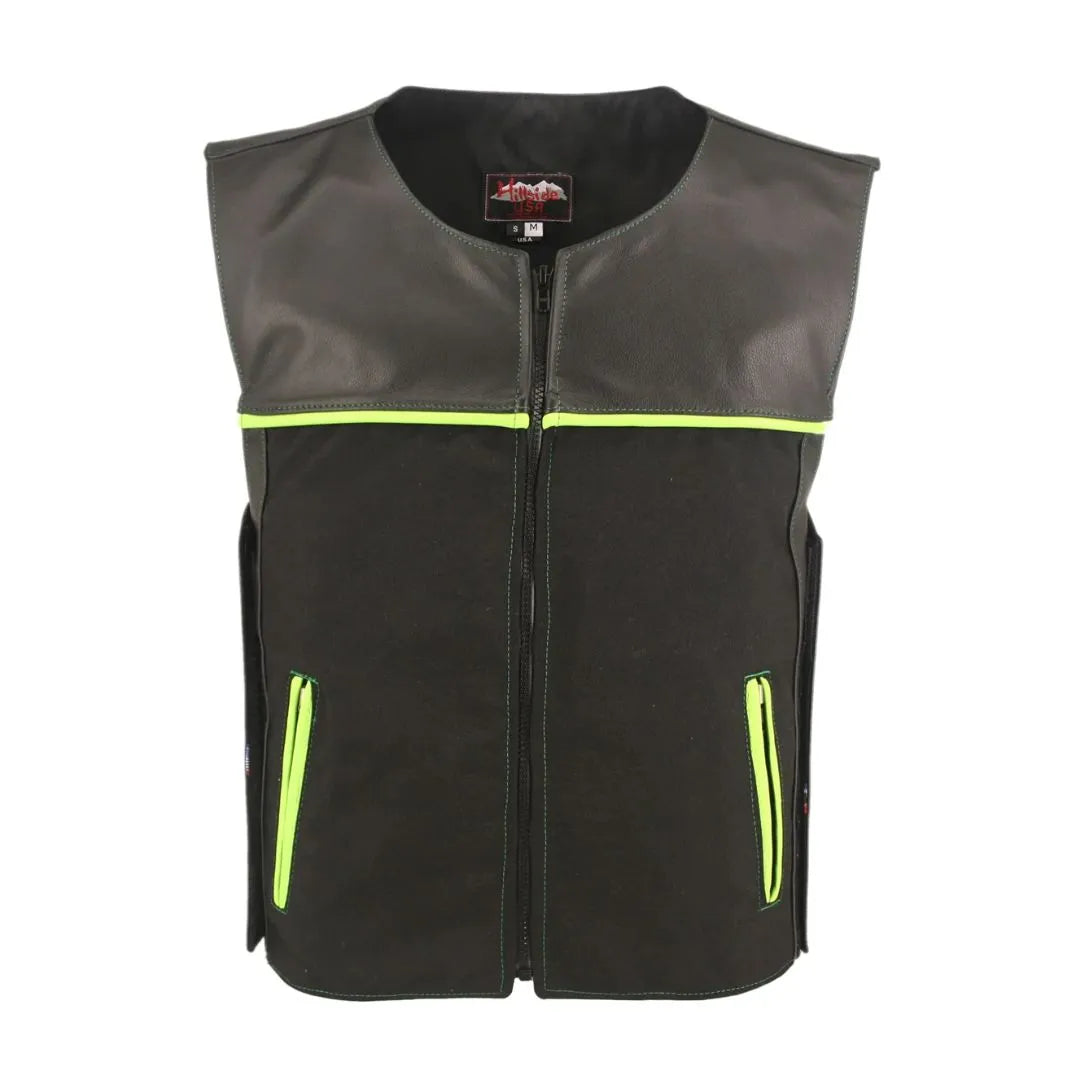 CX Combo Cordura/Leather Vest  (Custom-Made)