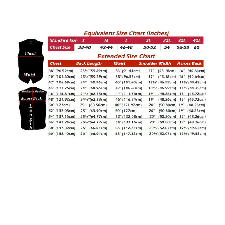 Men's Basic Motorcycle Vest Light Blue