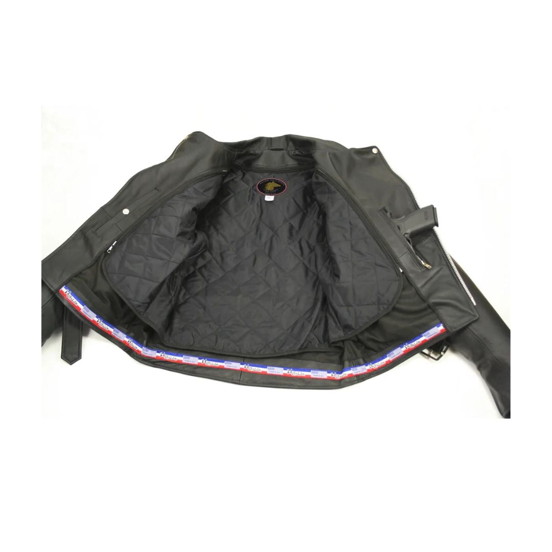 Men's Classic Horsehide Motorcycle Jacket