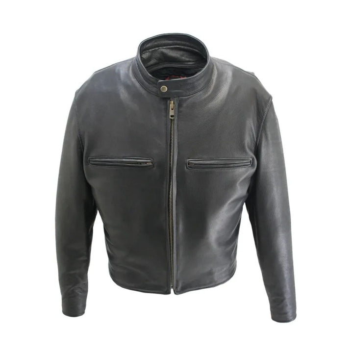 Men's Cowhide Cafe Racer Jacket