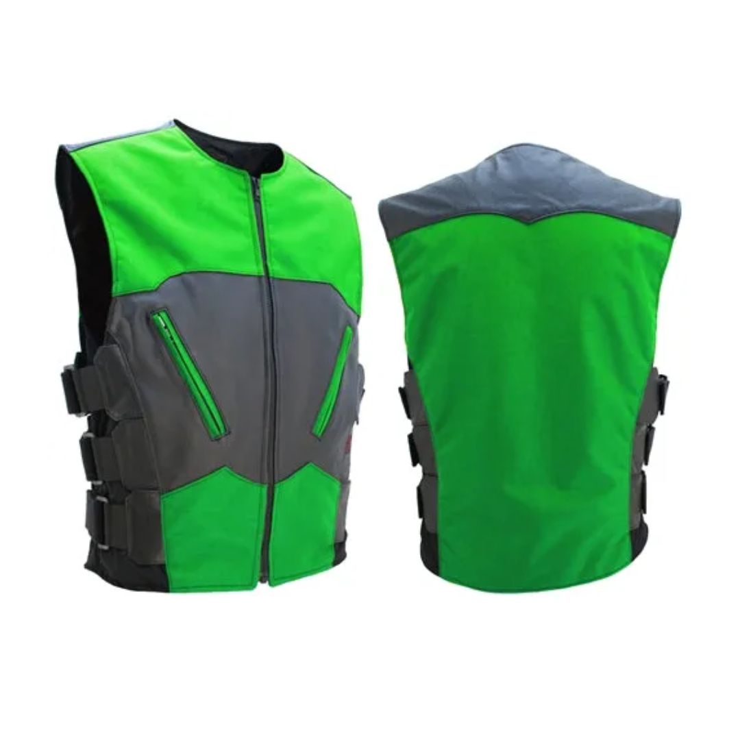 Interceptor Leather & Cordura Combo Vest