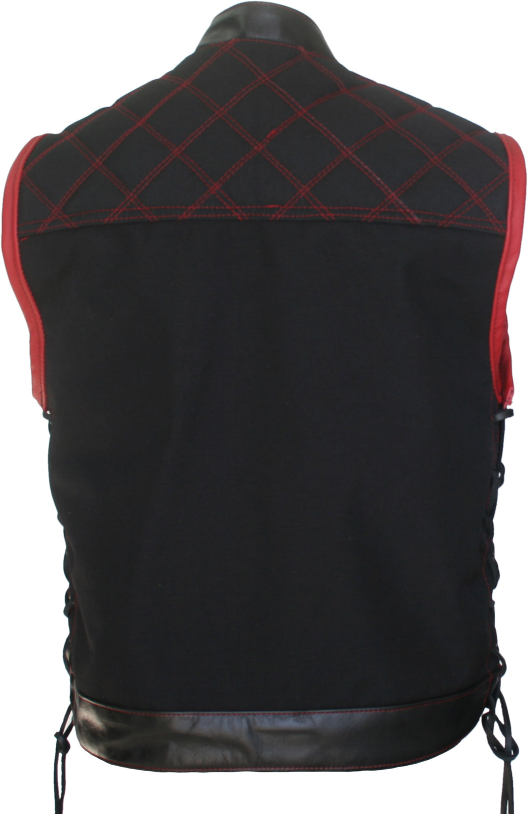 Double Stitch Diamond Biker Vest  Water Resistant Military Grade Fabric (Cordura)