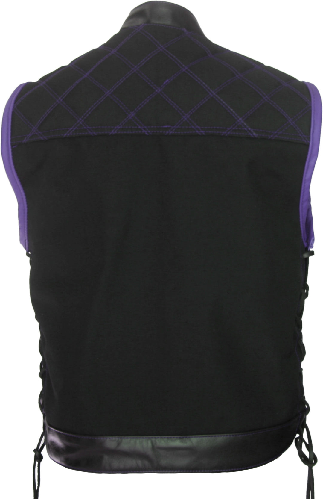 Double Stitch Diamond Biker Vest  Water Resistant Military Grade Fabric (Cordura)