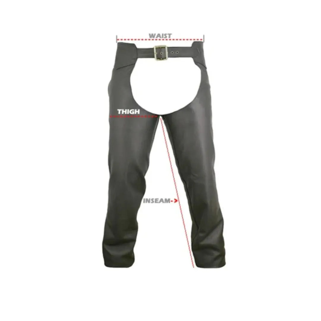 Men's Seamless Leather Chaps