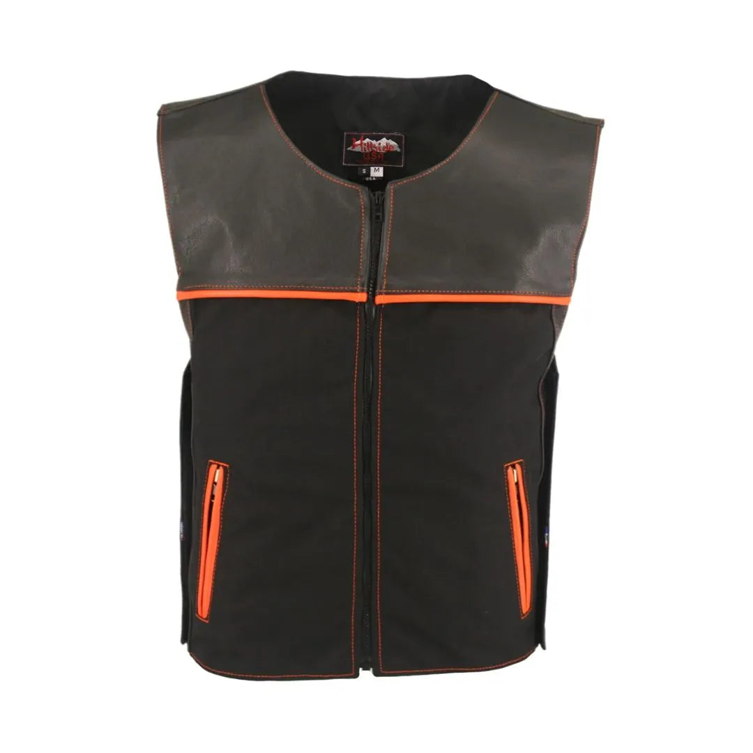 CX Combo Cordura/Leather Vest  (Custom-Made)