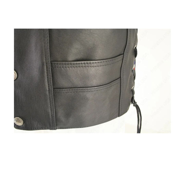 Men's Ultimate Horsehide Motorcycle Leather Vest