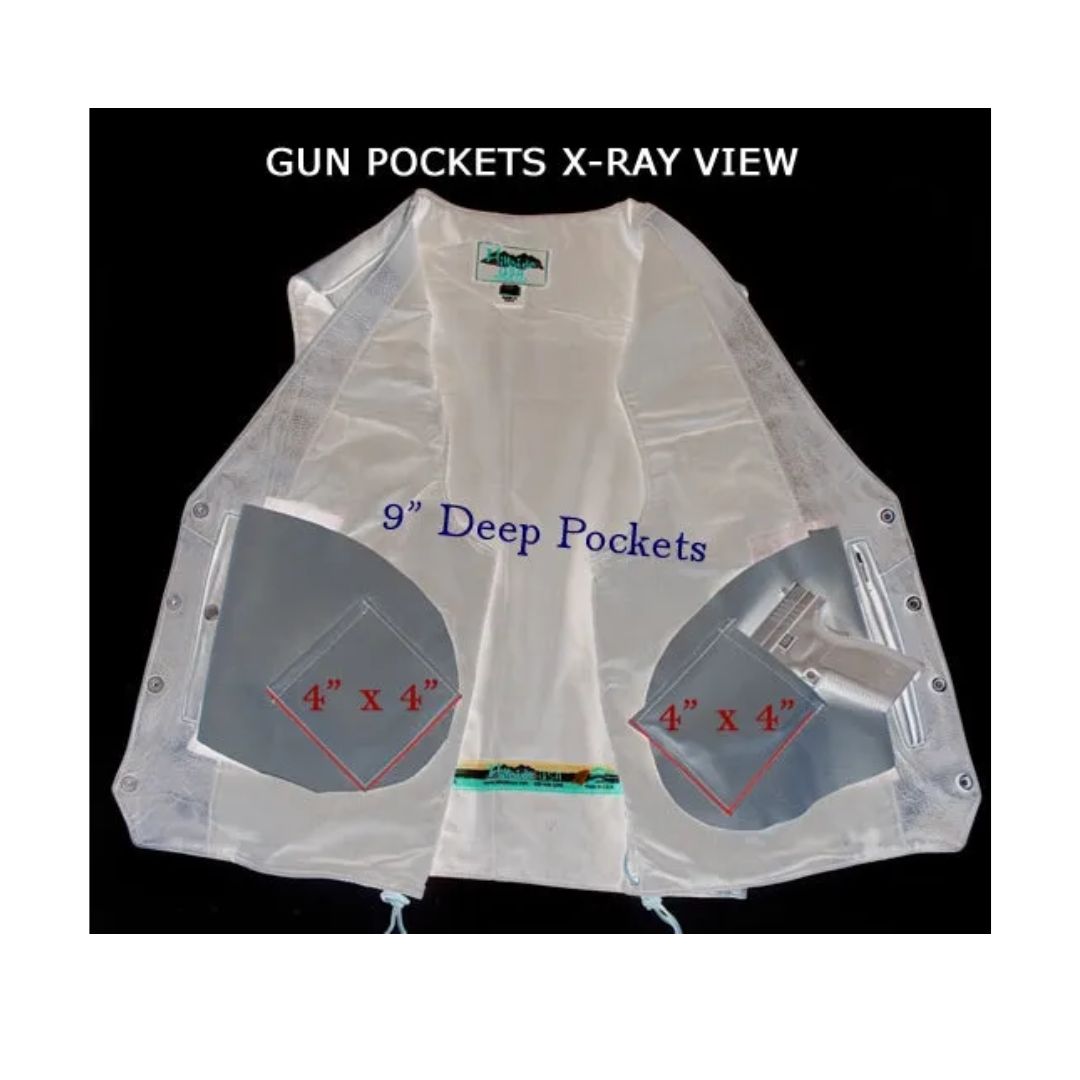 Men's Laced Side Full Perforated Classic Biker Vest