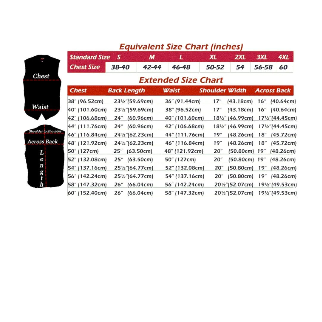 American Bison Leather Vest - Black