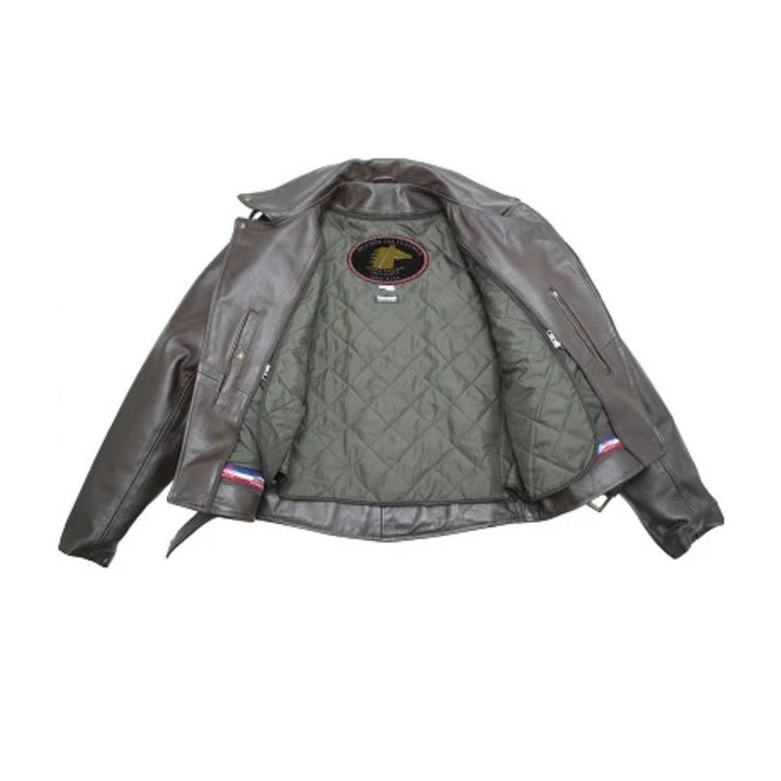 Men's D Pocket Horsehide Motorcycle Jacket