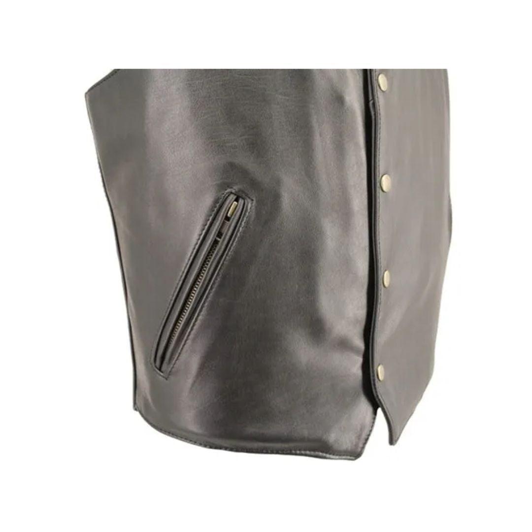 Men's Solid Back Horsehide Vest (custom)