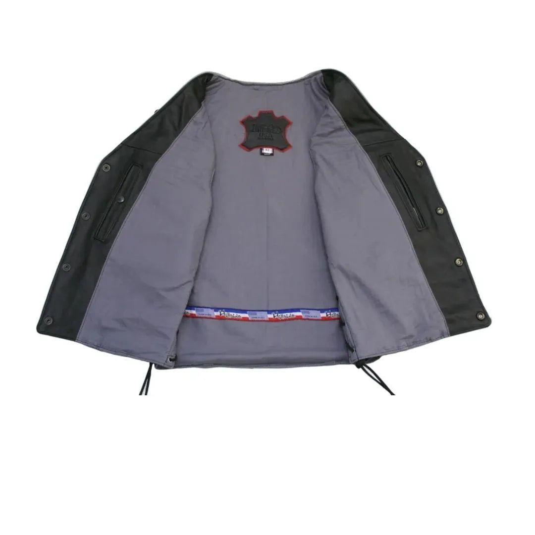 Men's Denim Style Lace Side With Reflective Trim Vest