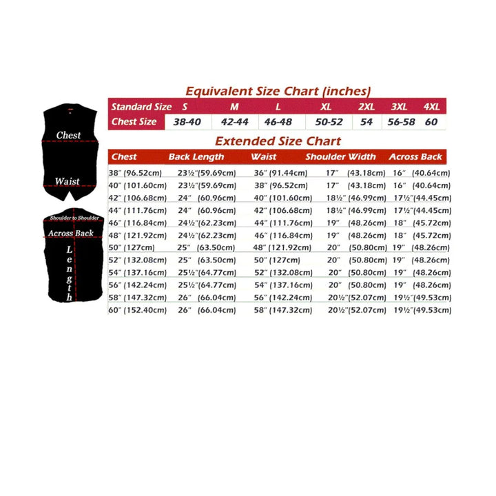 Laced Full Back Motorcycle Vest