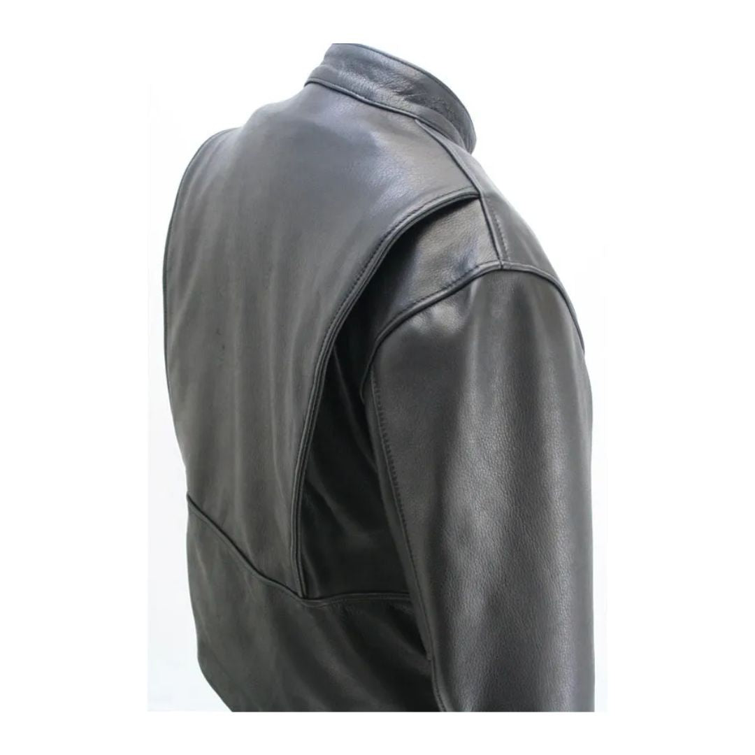 Men's Cowhide Cafe Racer Jacket