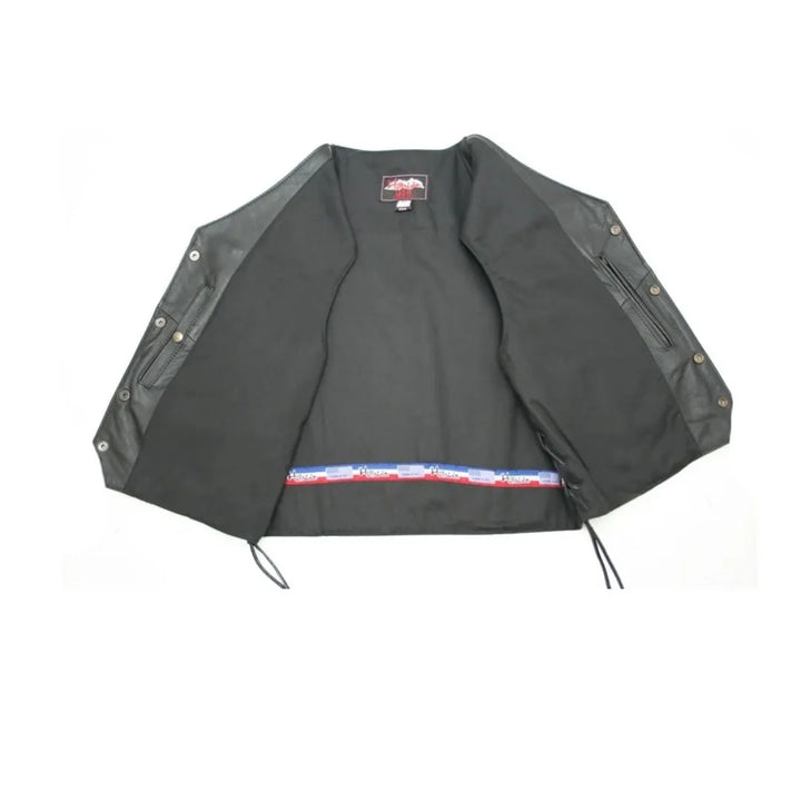 The Invader Full Back Motorcycle Leather vest