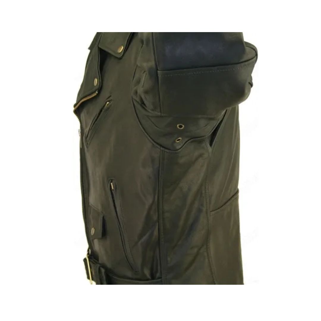 Men's Classic Black Biker Jacket