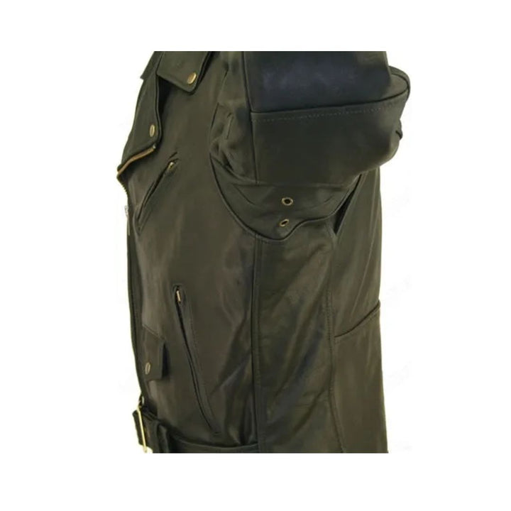 Men's Classic Black Biker Jacket