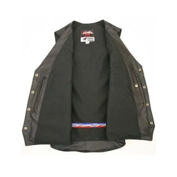 Men's Solid Back Horsehide Vest (custom)