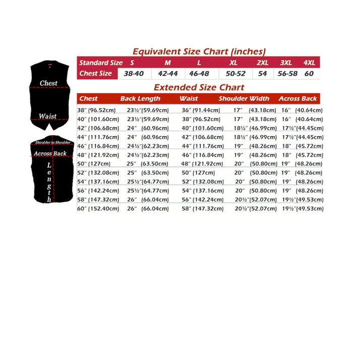 Men's Two Tone Horsehide Biker Vest